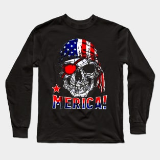 Pirate Merica Long Sleeve T-Shirt